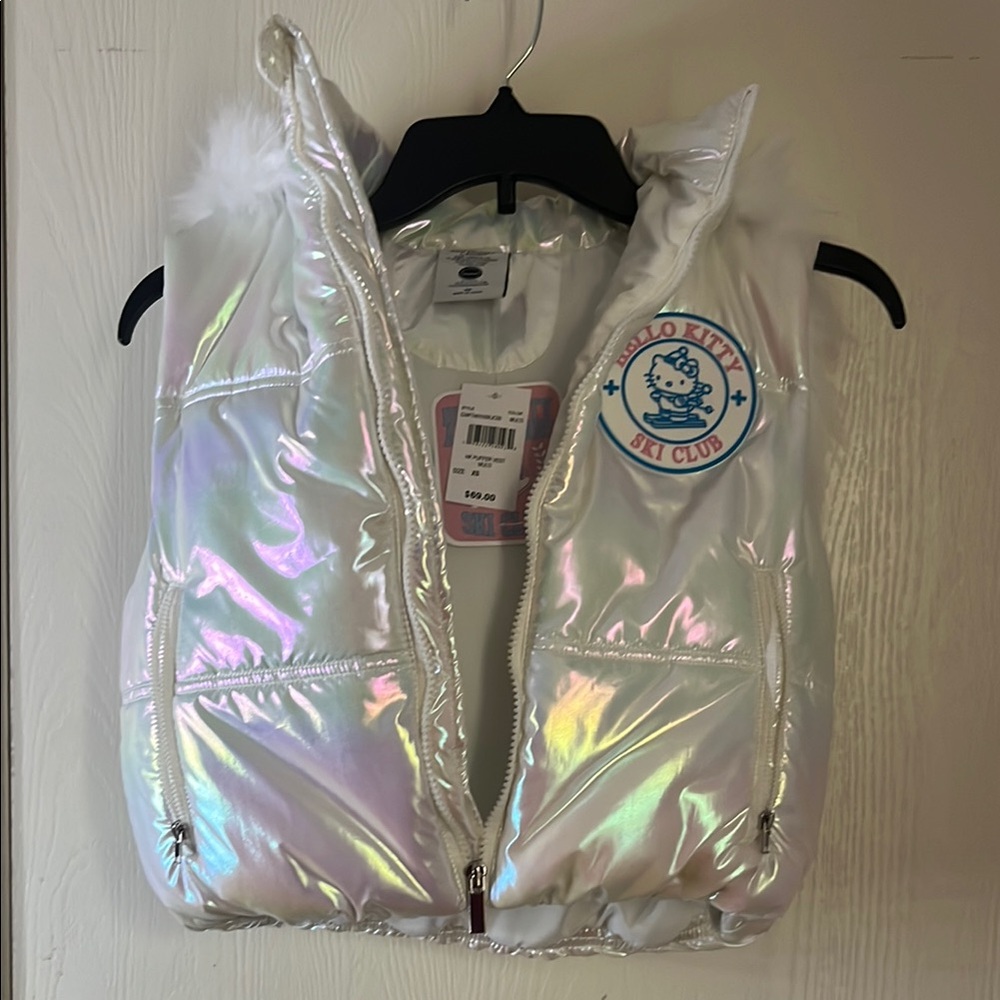 Hello Kitty Iridescent Puffer Vest